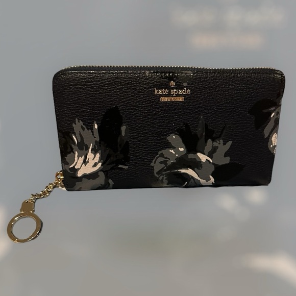 Kate Spade Neda Briar Lane Night Rose Wallet NWT - Picture 3 of 4